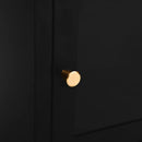 vidaXL 2 db fekete acél és üveg éjjeliszekrény 40 x 30 x 54,5 cm