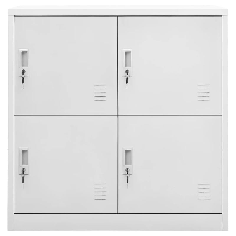 vidaXL 2 db világosszürke acél zárható szekrény 90 x 45 x 92,5 cm