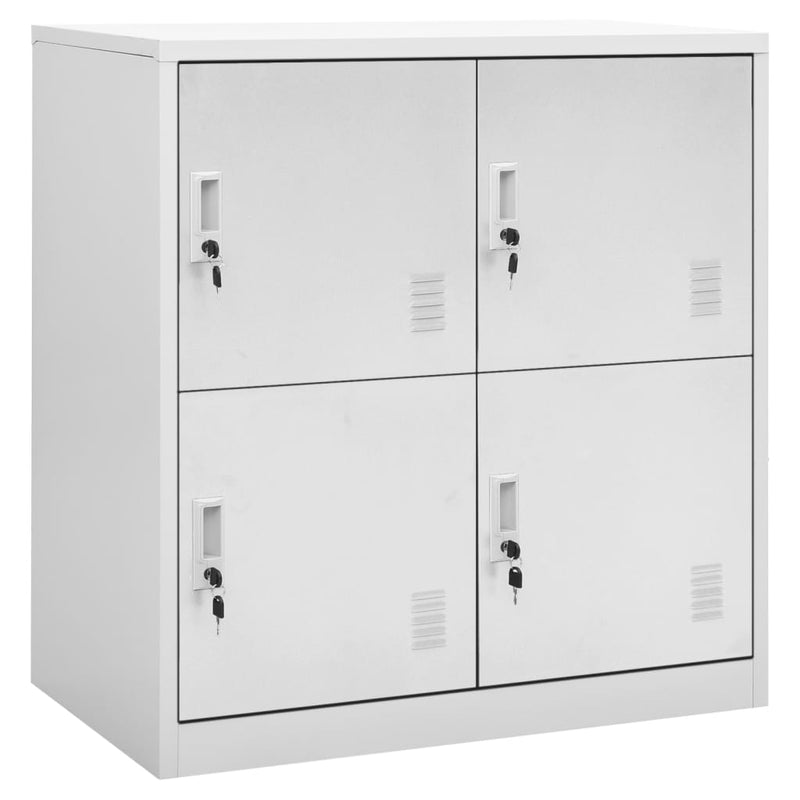 vidaXL 5 db világosszürke acél zárható szekrény 90 x 45 x 92,5 cm