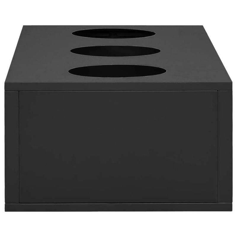 vidaXL antracitszürke acél irodai szekrény ültetőládával 90x40x125 cm