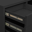 vidaXL antracitszürke acél irodai szekrény ültetőládával 90x40x125 cm