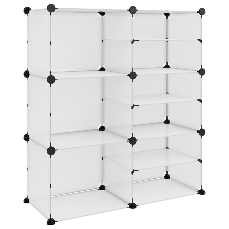 vidaXL átlátszó polipropilén cipőtartó 84 x 31,5 x 93 cm