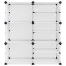 vidaXL átlátszó polipropilén cipőtartó 84 x 31,5 x 93 cm