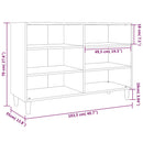 vidaXL füstös tölgy színű szerelt fa tálalószekrény 103,5 x 35 x 70 cm