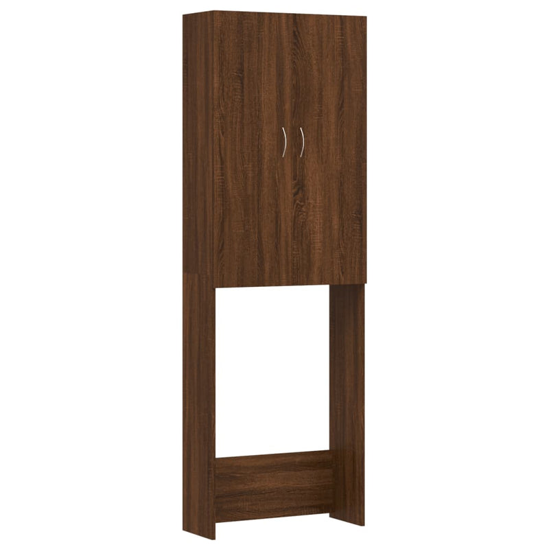vidaXL barna tölgy színű mosógépszekrény 64 x 25,5 x 190 cm