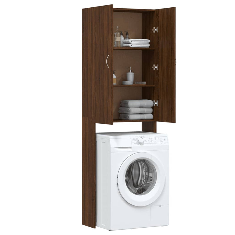 vidaXL barna tölgy színű mosógépszekrény 64 x 25,5 x 190 cm