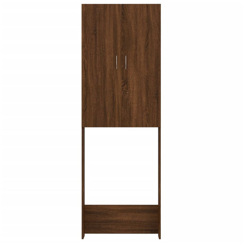 vidaXL barna tölgy színű mosógépszekrény 64 x 25,5 x 190 cm