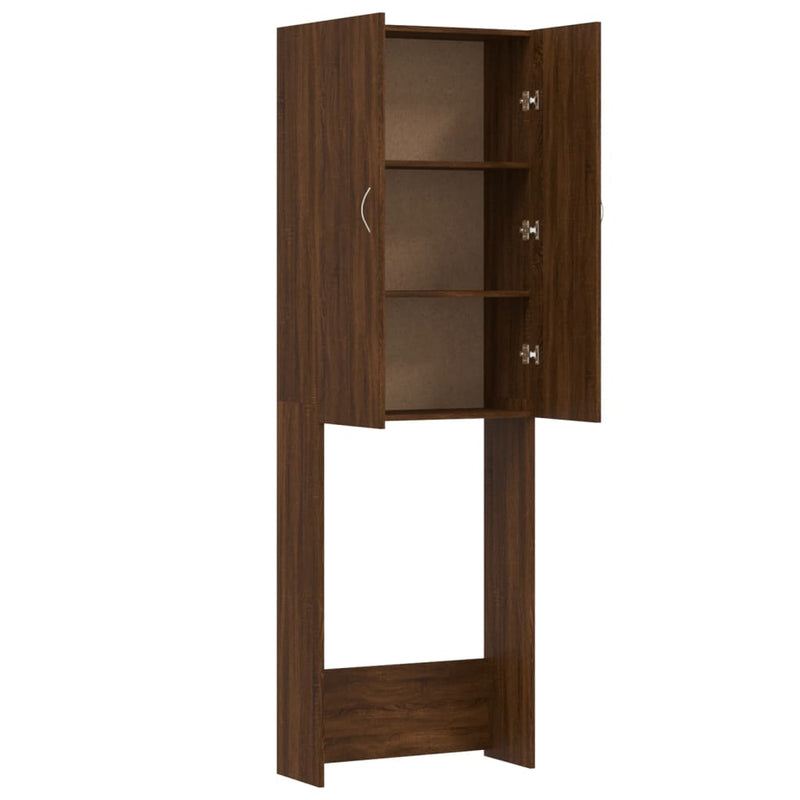 vidaXL barna tölgy színű mosógépszekrény 64 x 25,5 x 190 cm