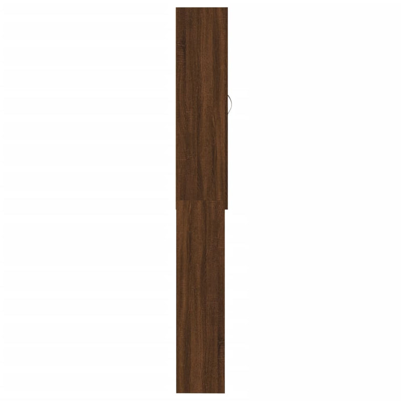 vidaXL barna tölgy színű mosógépszekrény 64 x 25,5 x 190 cm