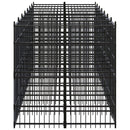 vidaXL acél kültéri kutyakennel 12,9 m²