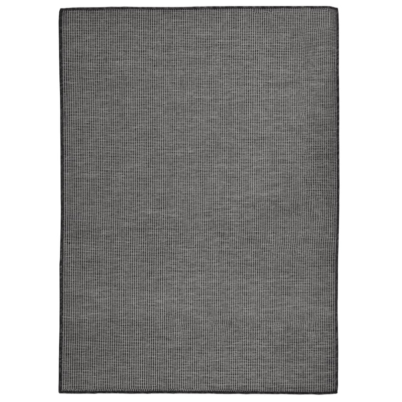vidaXL szürke lapos szövésű kültéri szőnyeg 200 x 280 cm