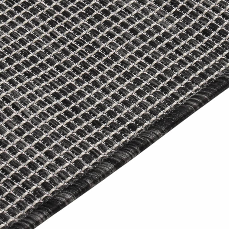 vidaXL szürke lapos szövésű kültéri szőnyeg 200 x 280 cm