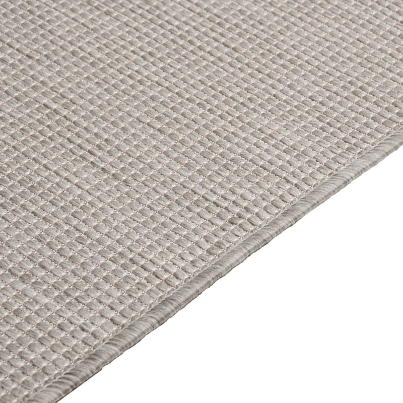 vidaXL tópszínű lapos szövésű kültéri szőnyeg 120 x 170 cm