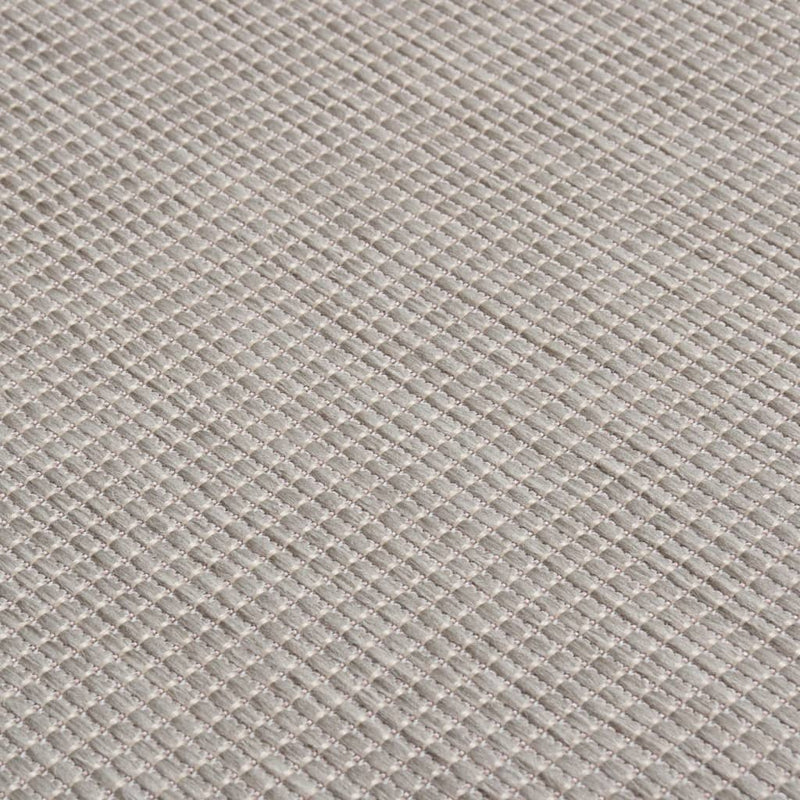 vidaXL tópszínű lapos szövésű kültéri szőnyeg 120 x 170 cm