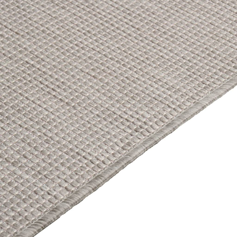 vidaXL tópszínű lapos szövésű kültéri szőnyeg 140 x 200 cm