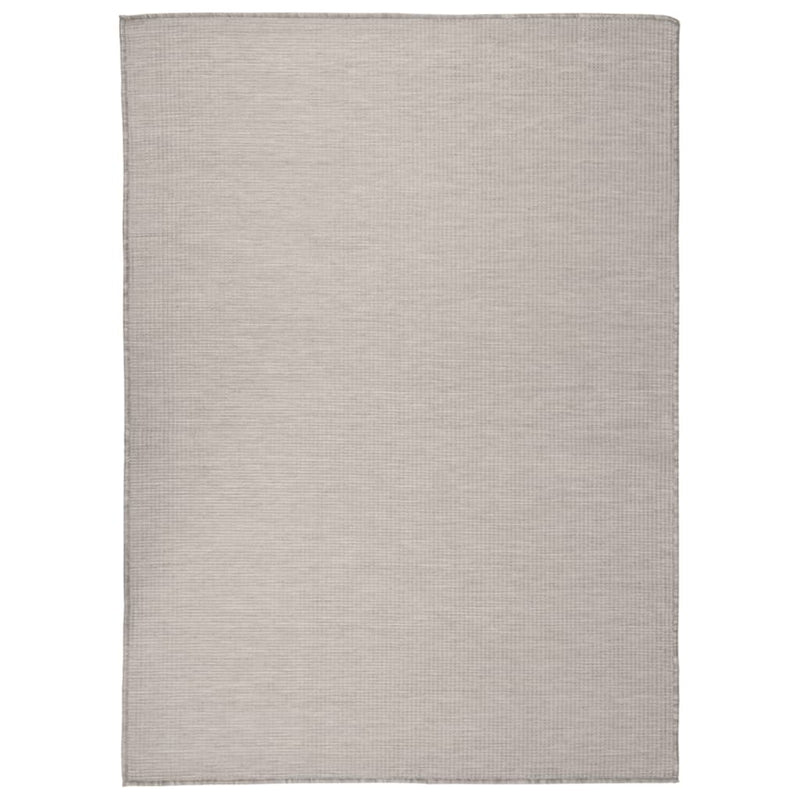 vidaXL tópszínű lapos szövésű kültéri szőnyeg 200 x 280 cm