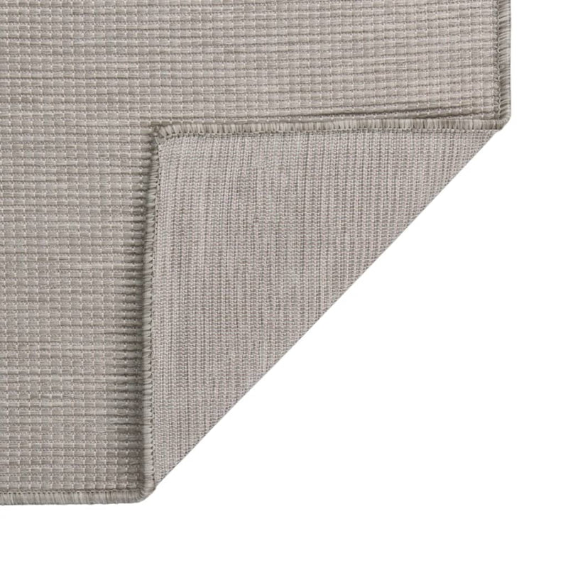 vidaXL tópszínű lapos szövésű kültéri szőnyeg 200 x 280 cm