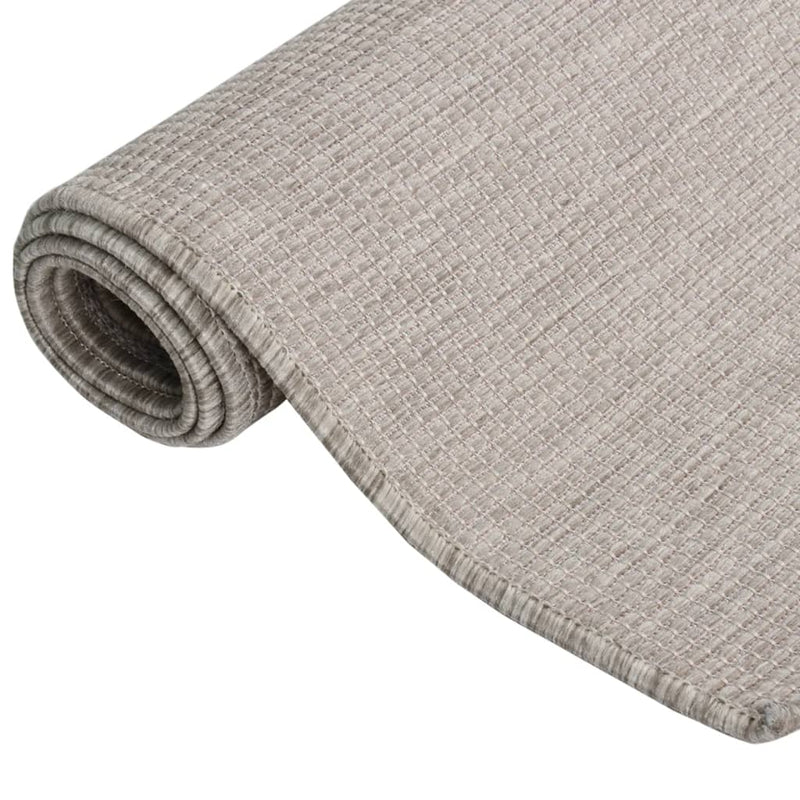 vidaXL tópszínű lapos szövésű kültéri szőnyeg 200 x 280 cm