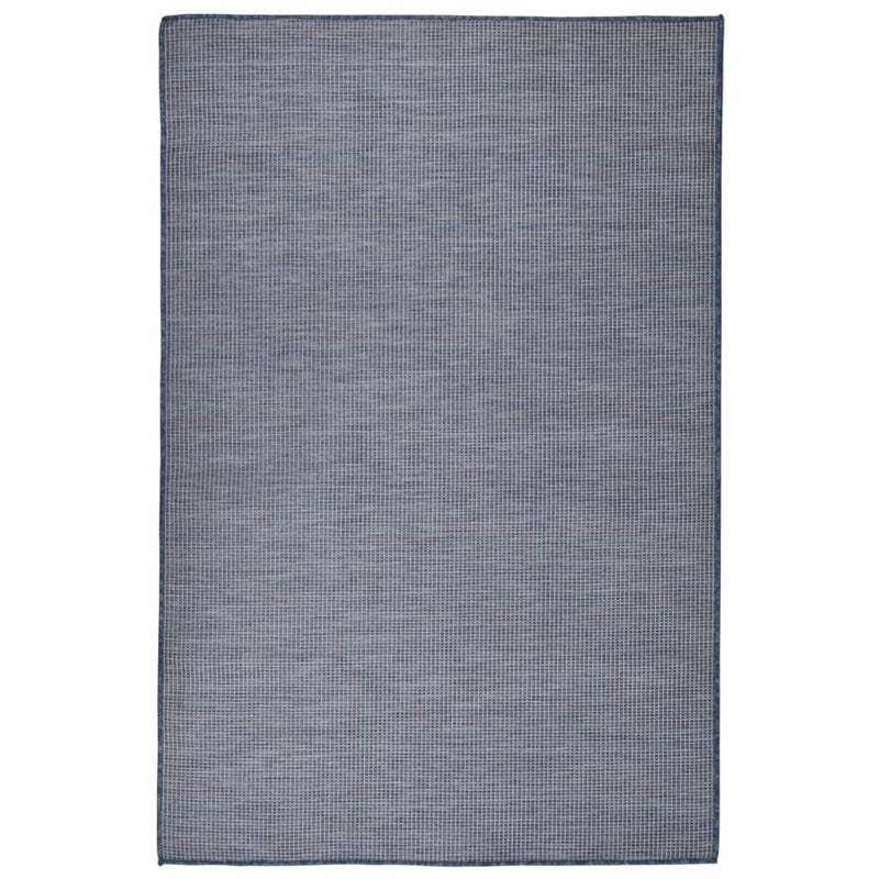 vidaXL kék lapos szövésű kültéri szőnyeg 120 x 170 cm