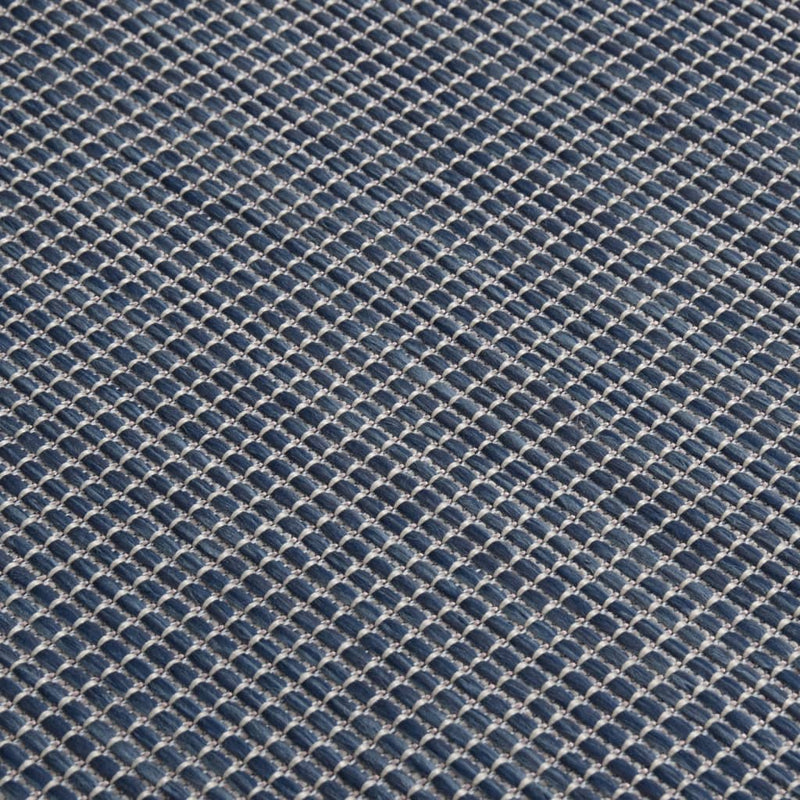 vidaXL kék lapos szövésű kültéri szőnyeg 120 x 170 cm