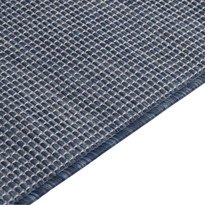 vidaXL kék lapos szövésű kültéri szőnyeg 200 x 280 cm