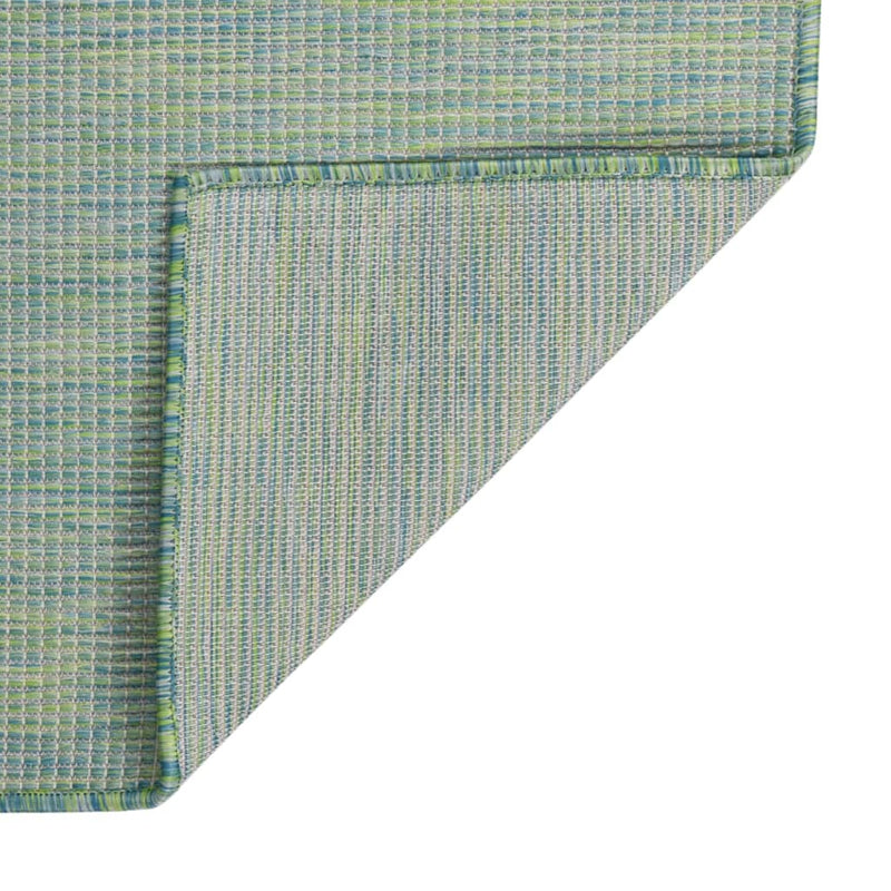 vidaXL türkizkék lapos szövésű kültéri szőnyeg 120 x 170 cm