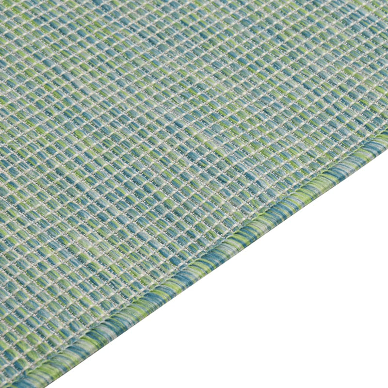 vidaXL türkizkék lapos szövésű kültéri szőnyeg 140 x 200 cm