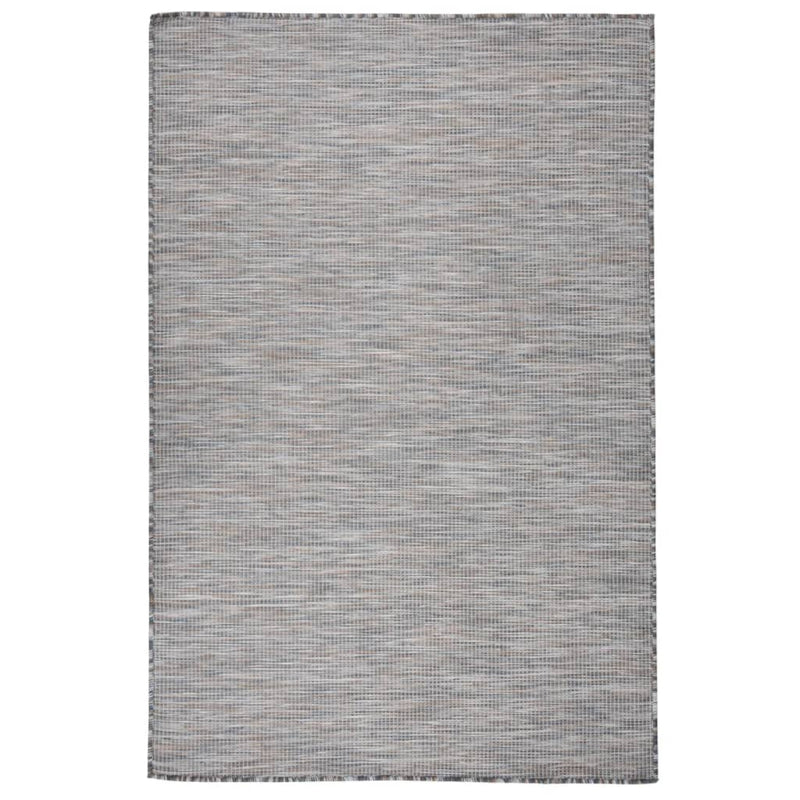 vidaXL barna-kék lapos szövésű kültéri szőnyeg 120 x 170 cm