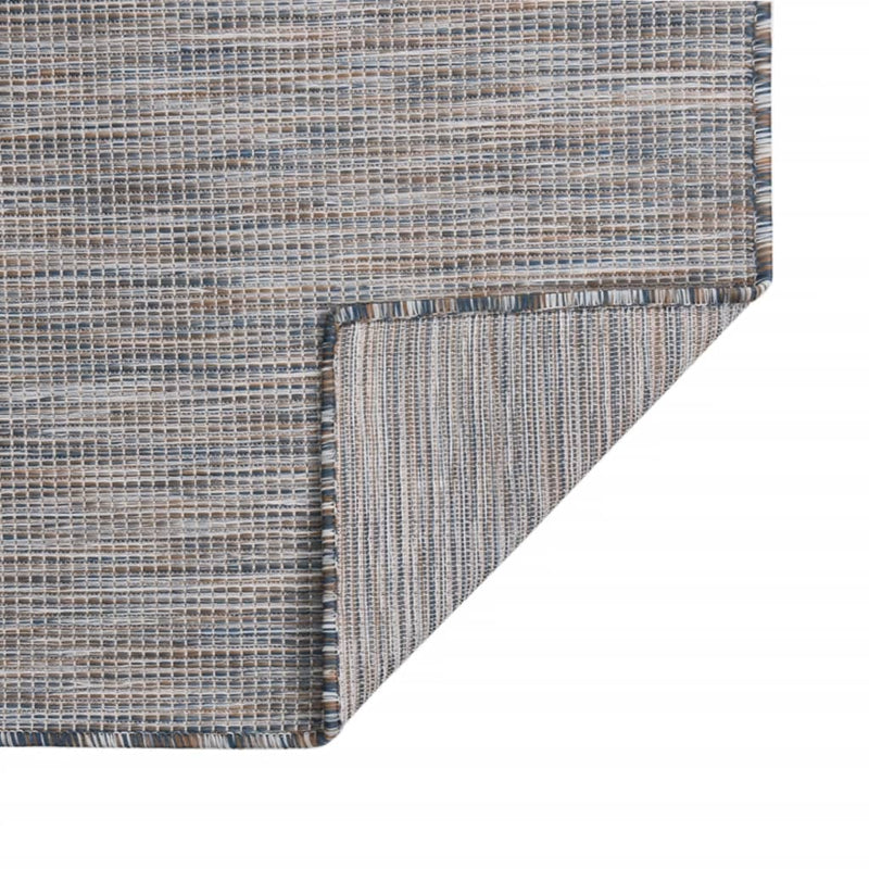 vidaXL barna-kék lapos szövésű kültéri szőnyeg 160 x 230 cm
