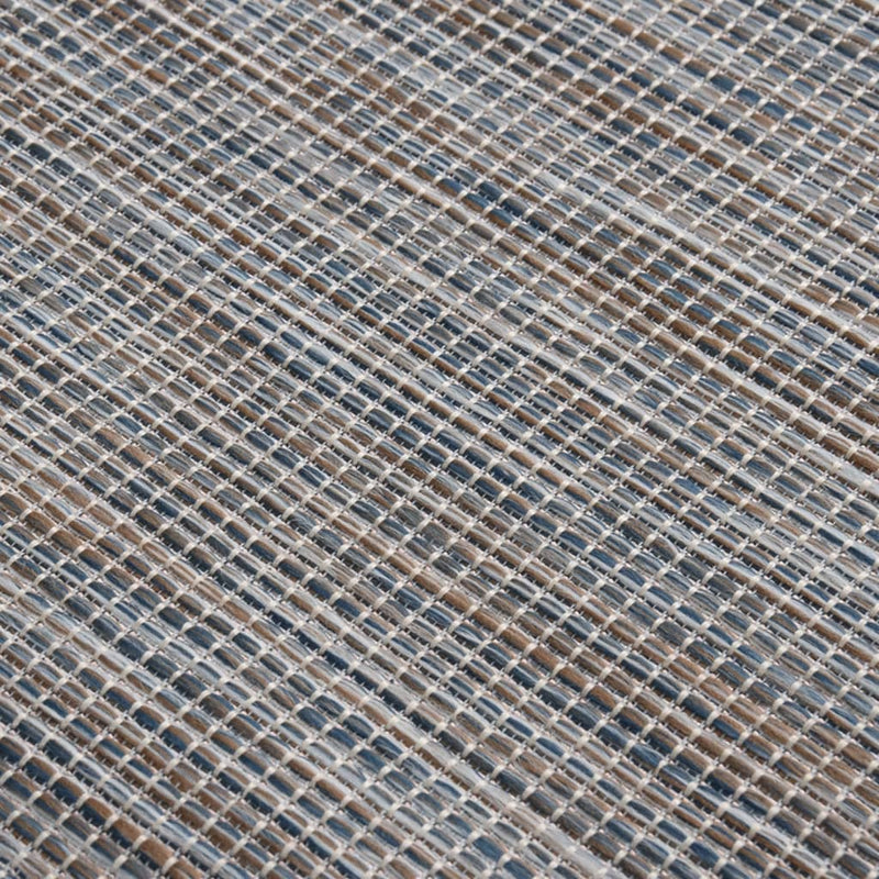 vidaXL barna-kék lapos szövésű kültéri szőnyeg 160 x 230 cm