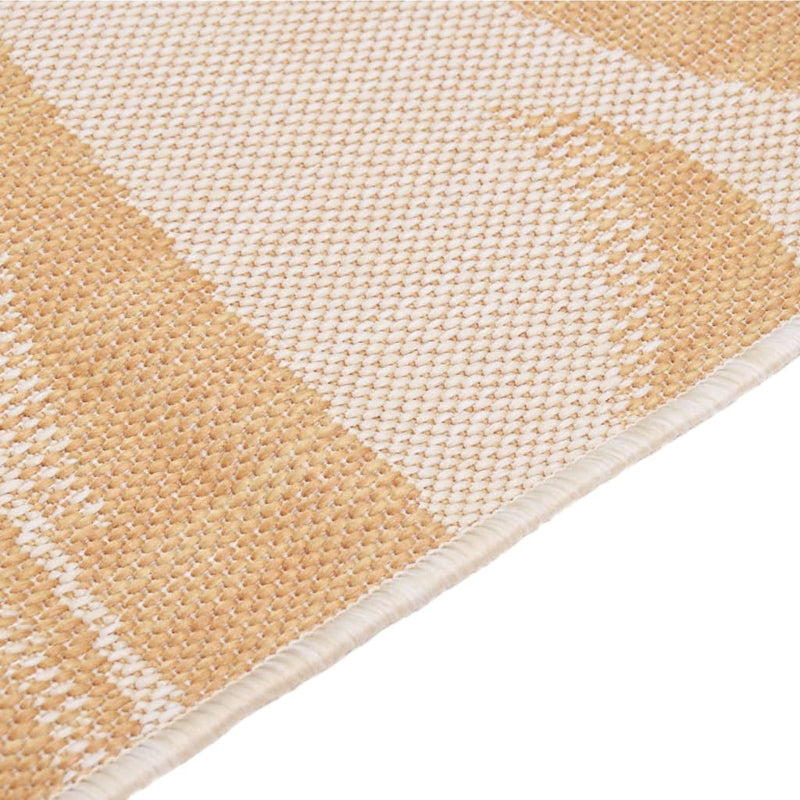 vidaXL levélmintás lapos szövésű kültéri szőnyeg 80 x 150 cm