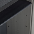 vidaXL szürke és fekete kerti PP szeméttároló 68 x 40 x 85 cm