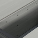 vidaXL szürke kerti szemetesláda 85 x 34 x 40 cm