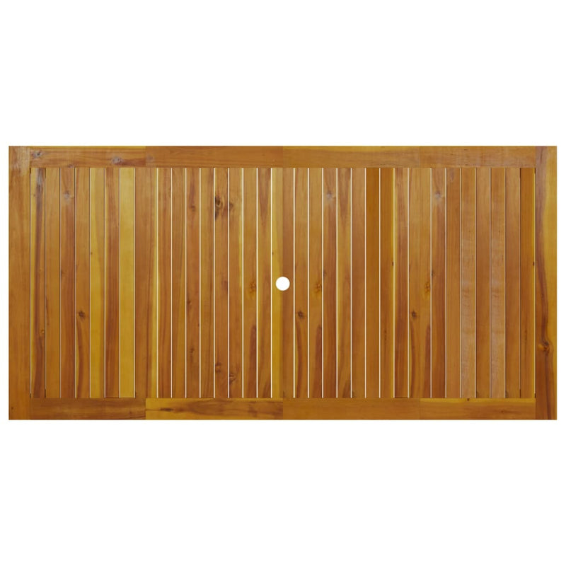 vidaXL tömör akácfa kerti asztal 200 x 100 x 74 cm