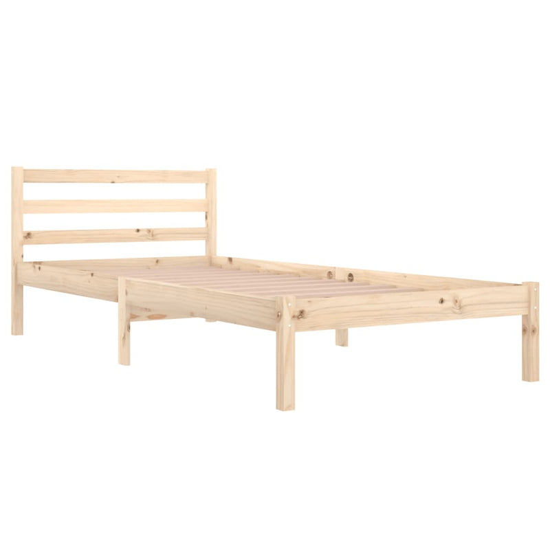 vidaXL tömör fenyőfa ágykeret 90 x 200 cm