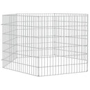 vidaXL 6 paneles horganyzott vas szabadon álló állatketrec 54 x 60 cm