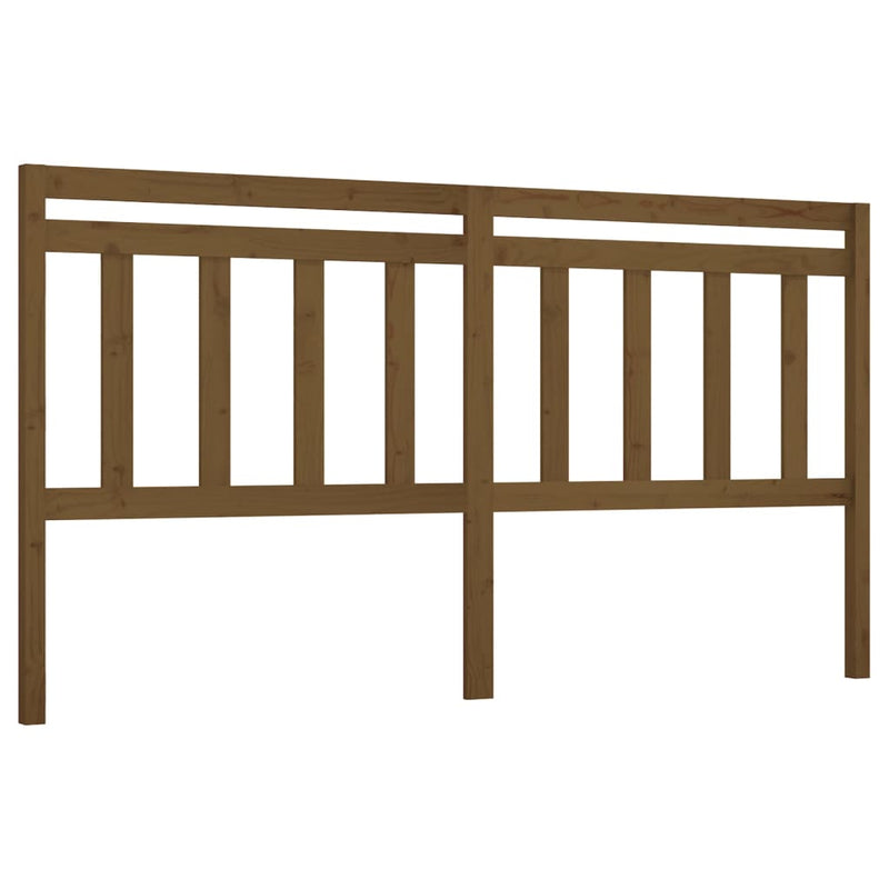 vidaXL mézbarna tömör fenyőfa ágy fejtámla 206 x 4 x 100 cm