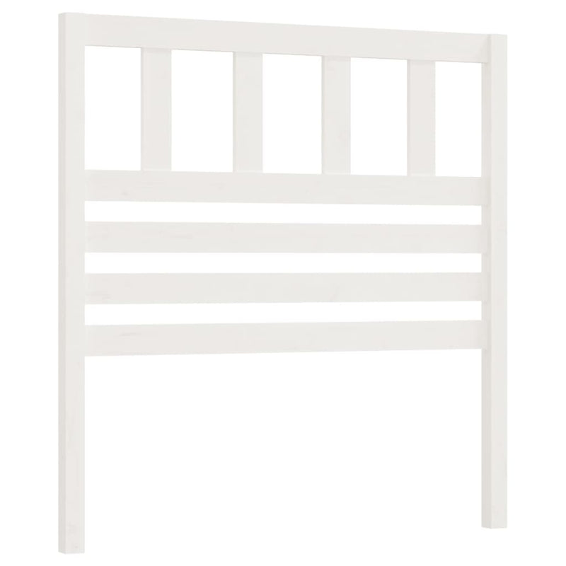 vidaXL fehér tömör fenyőfa ágyfejtámla 81 x 4 x 100 cm