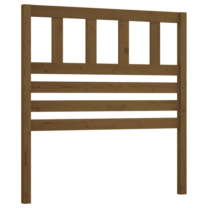 vidaXL mézbarna tömör fenyőfa ágy fejtámla 81 x 4 x 100 cm