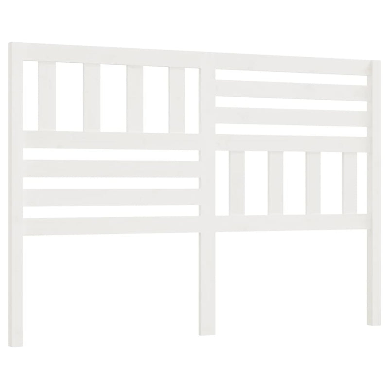 vidaXL fehér tömör fenyőfa ágy fejtámla 126 x 4 x 100 cm