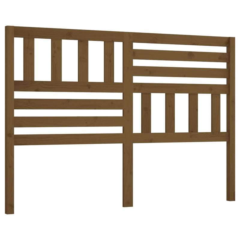 vidaXL mézbarna tömör fenyőfa ágy fejtámla 126 x 4 x 100 cm