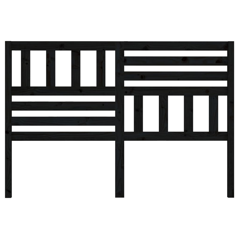 vidaXL fekete tömör fenyőfa ágyfejtámla 166 x 4 x 100 cm