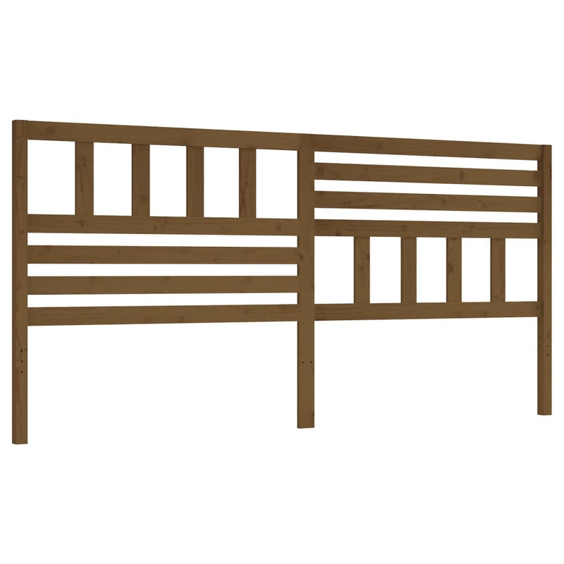 vidaXL mézbarna tömör fenyőfa ágyfejtámla 206 x 4 x 100 cm