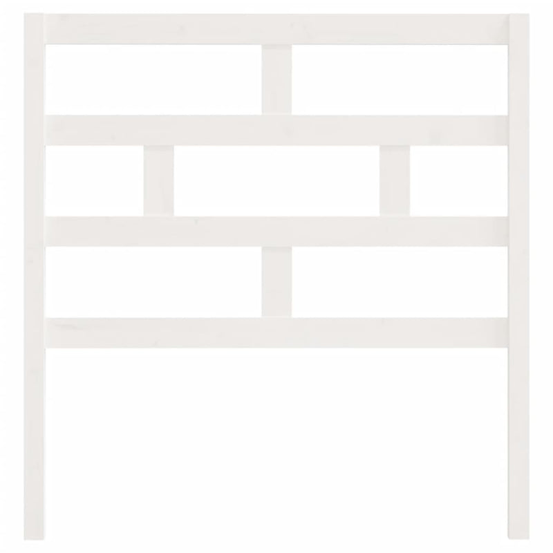 vidaXL fehér tömör fenyőfa ágyfejtámla 81 x 4 x 100 cm