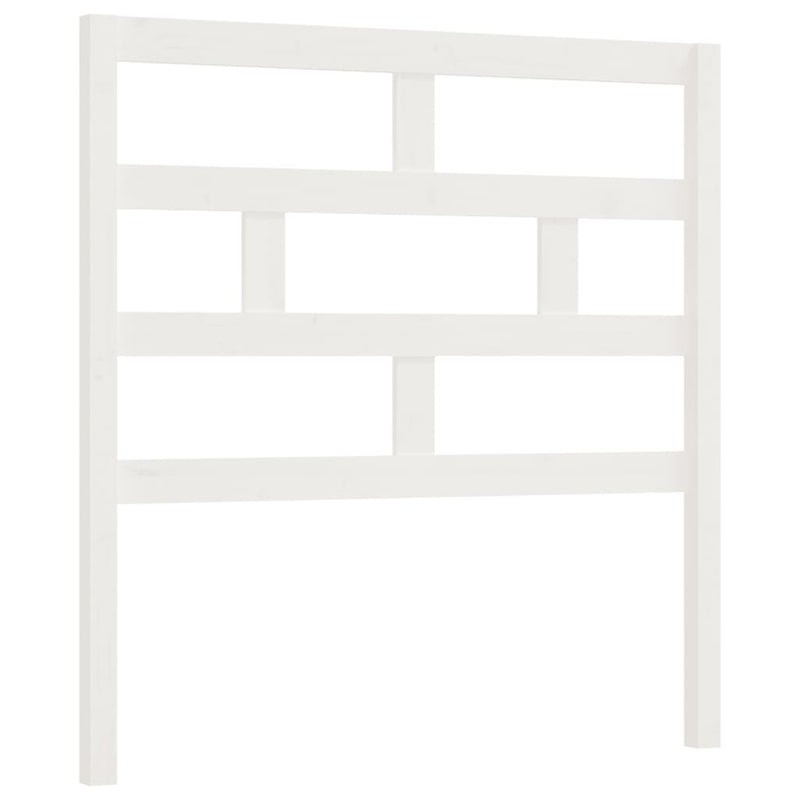 vidaXL fehér tömör fenyőfa ágyfejtámla 96 x 4 x 100 cm