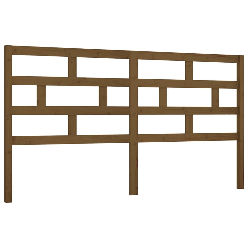 vidaXL mézbarna tömör fenyőfa ágy fejtámla 206 x 4 x 100 cm