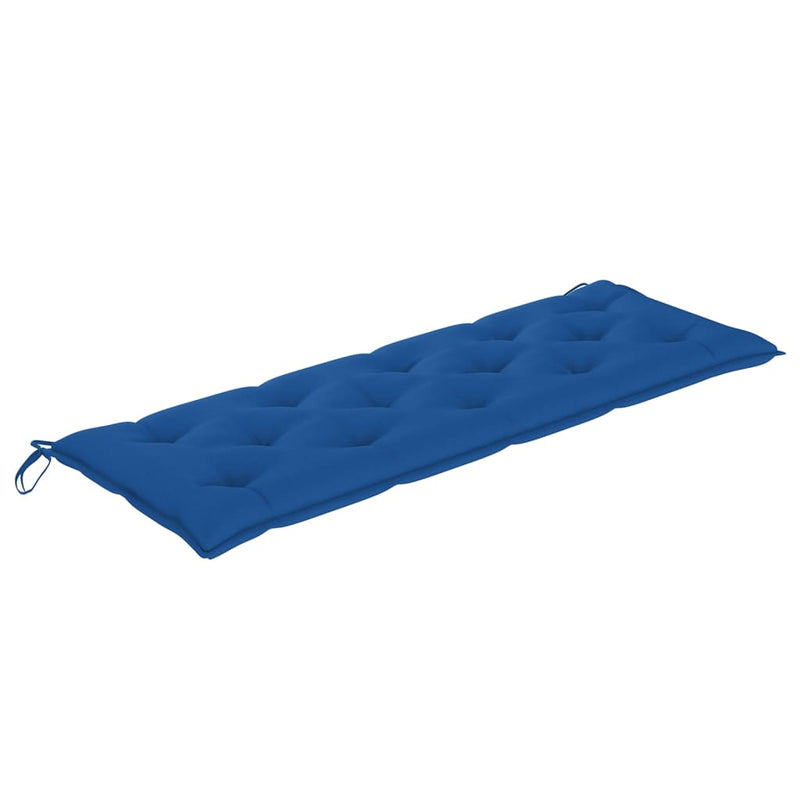 vidaXL tömör tíkfa Batavia pad kék párnával 150 cm