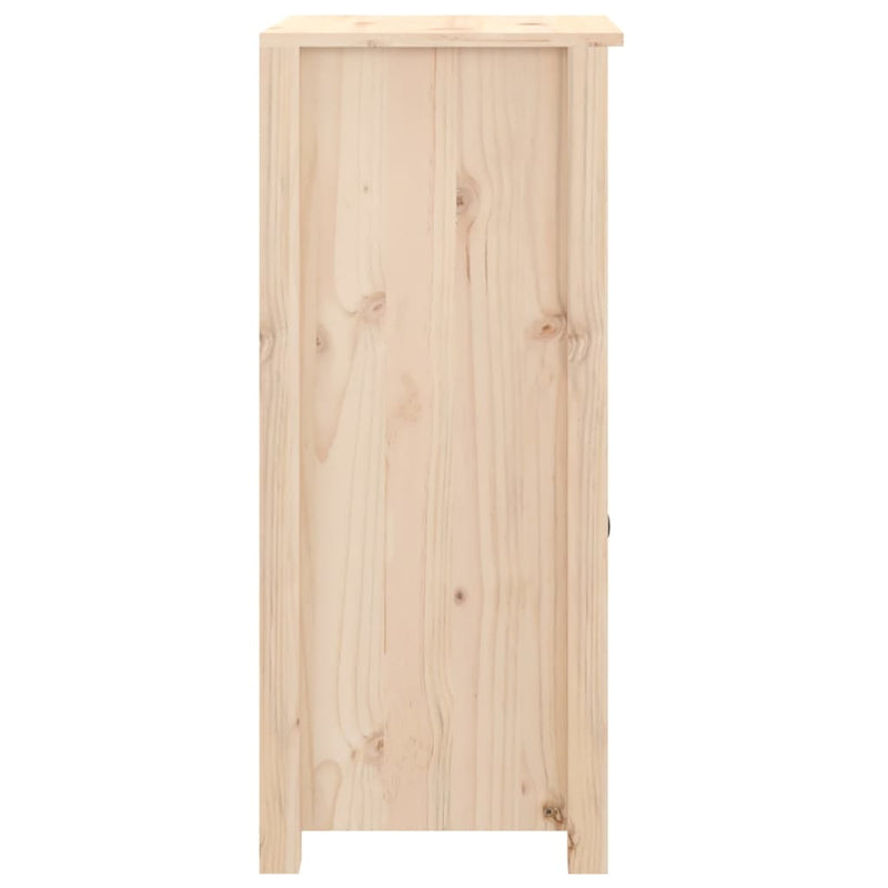 vidaXL 2 db tömör fenyőfa tálalószekrény 40 x 35 x 80 cm