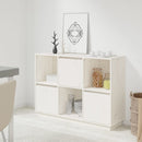 vidaXL fehér tömör fenyőfa tálalószekrény 110,5x35x80 cm