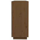 vidaXL mézbarna tömör fenyőfa tálalószekrény 110,5x35x80 cm